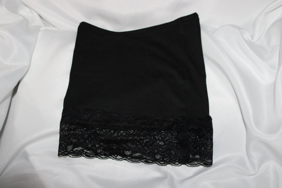 Black Lace Headcap
