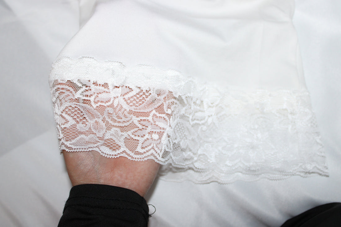 White Lace Headcap